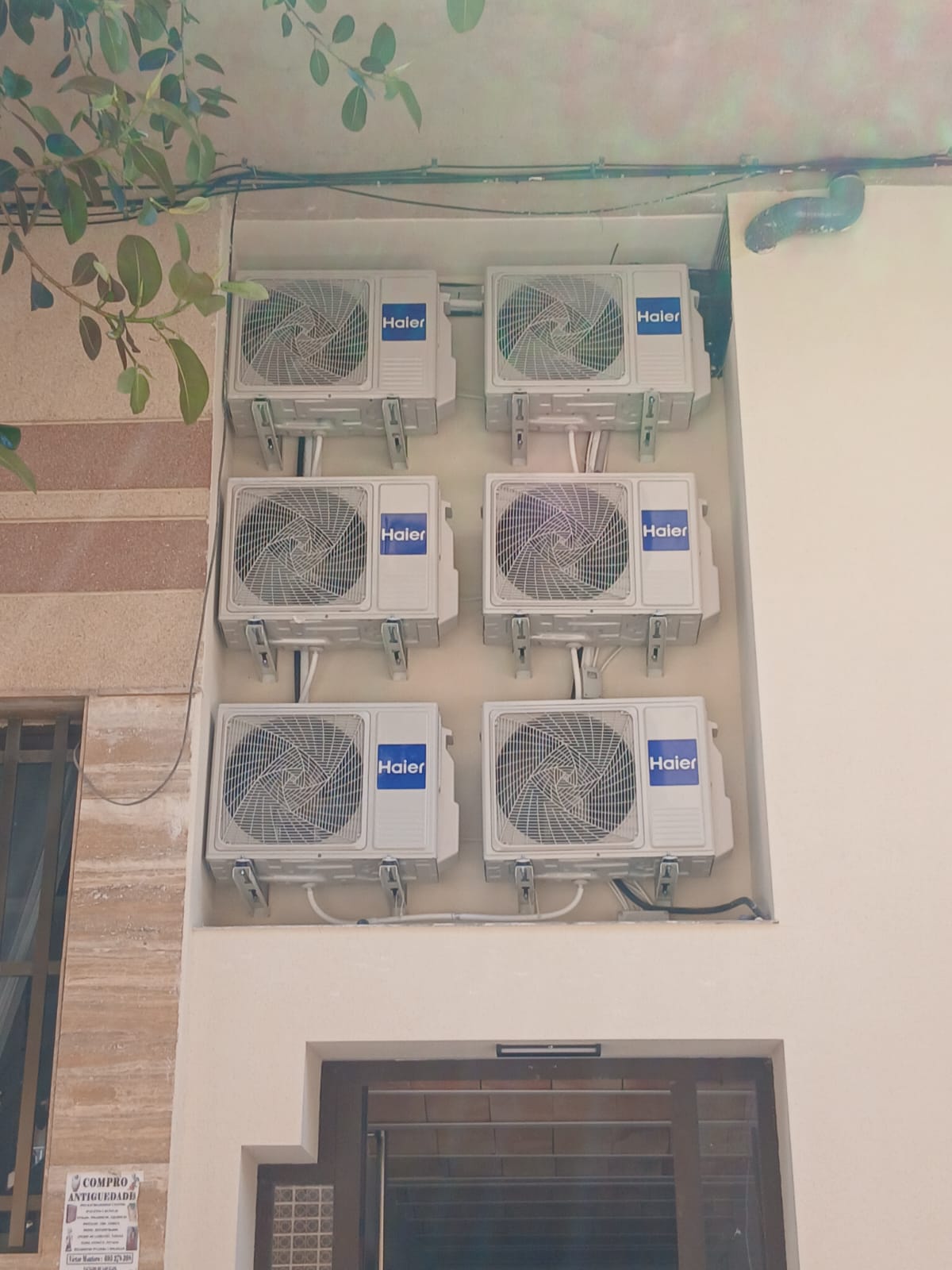Instalación de máquinas de aire